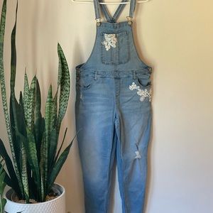 2 piece bundle of Justice 20 plus overalls